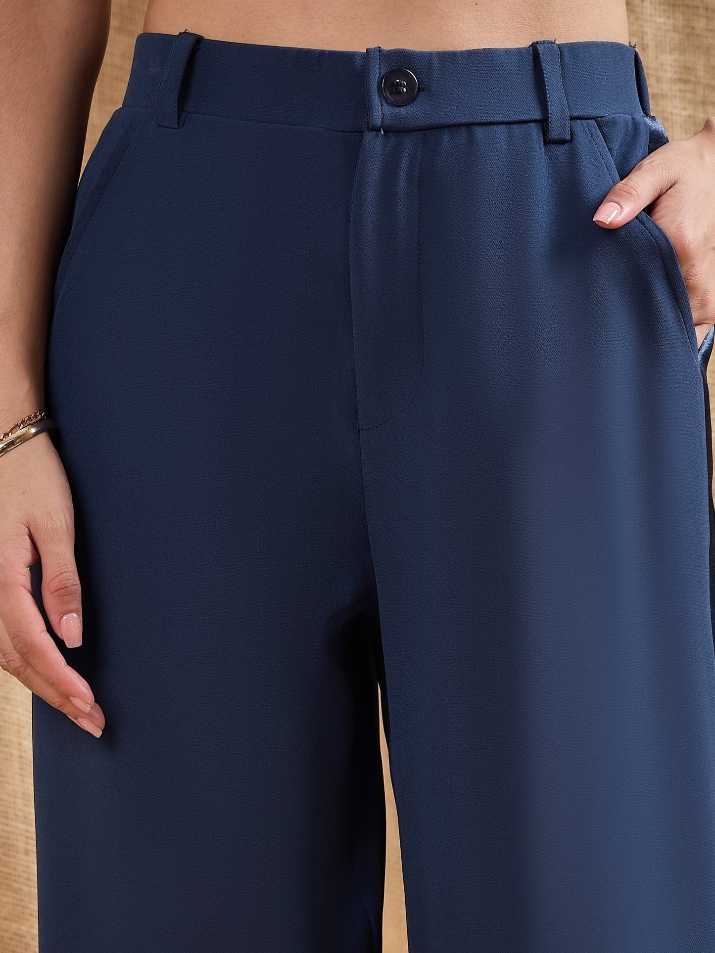 Women's Blue Solid Co-Ord Set