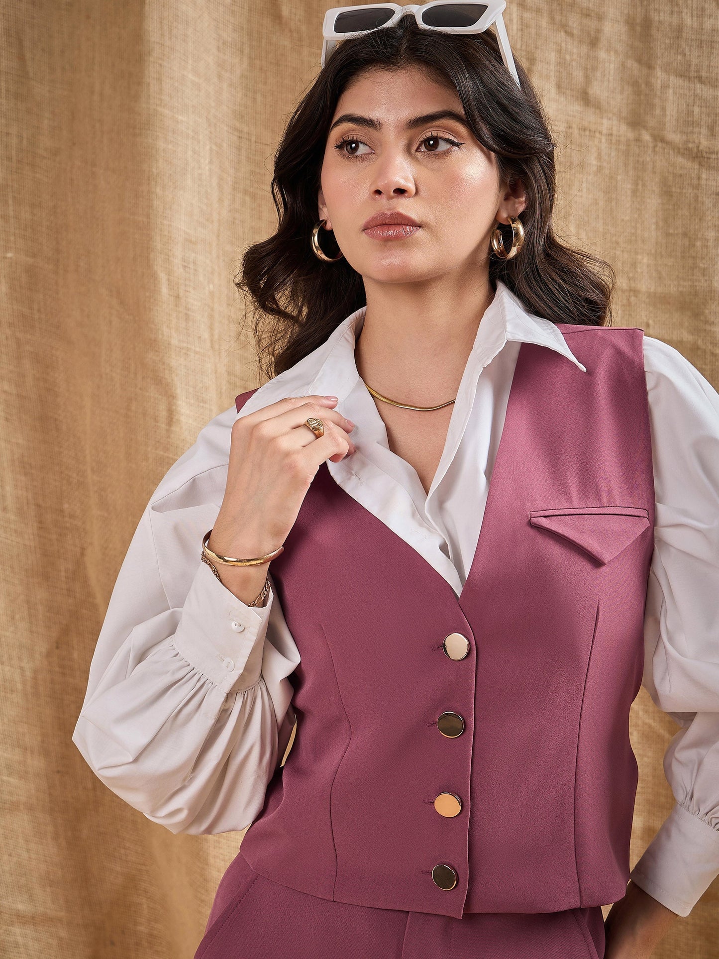 Women's Pink Solid Co-Ord Set