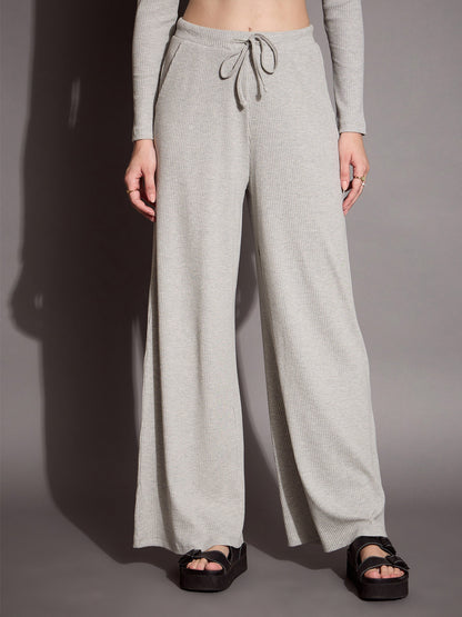 Women's Grey Rib Co-Ord Set