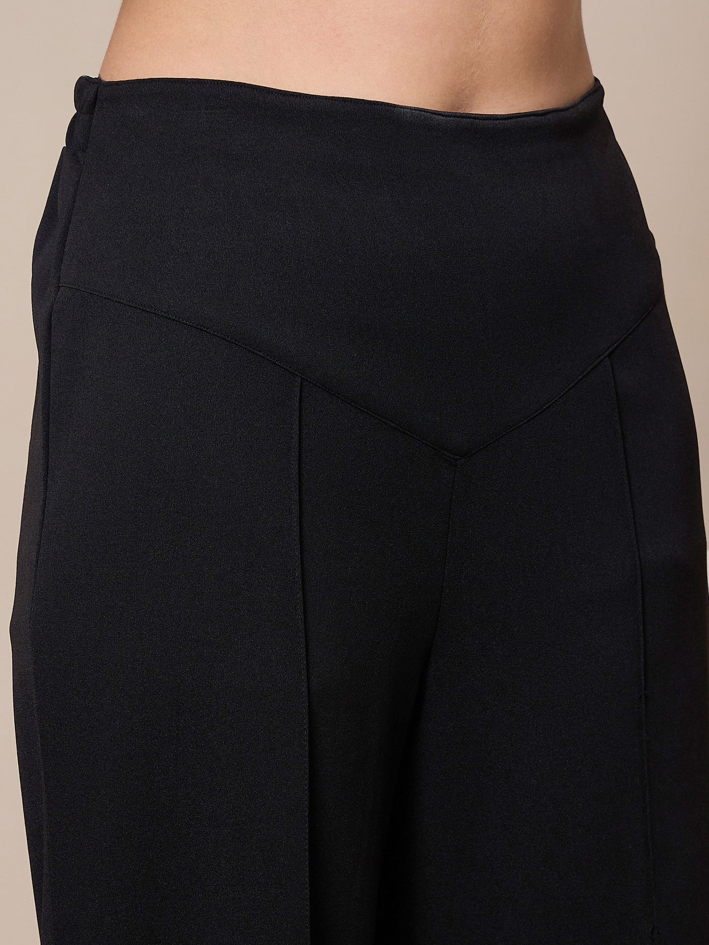 Women's Black Solid Co-Ord Set
