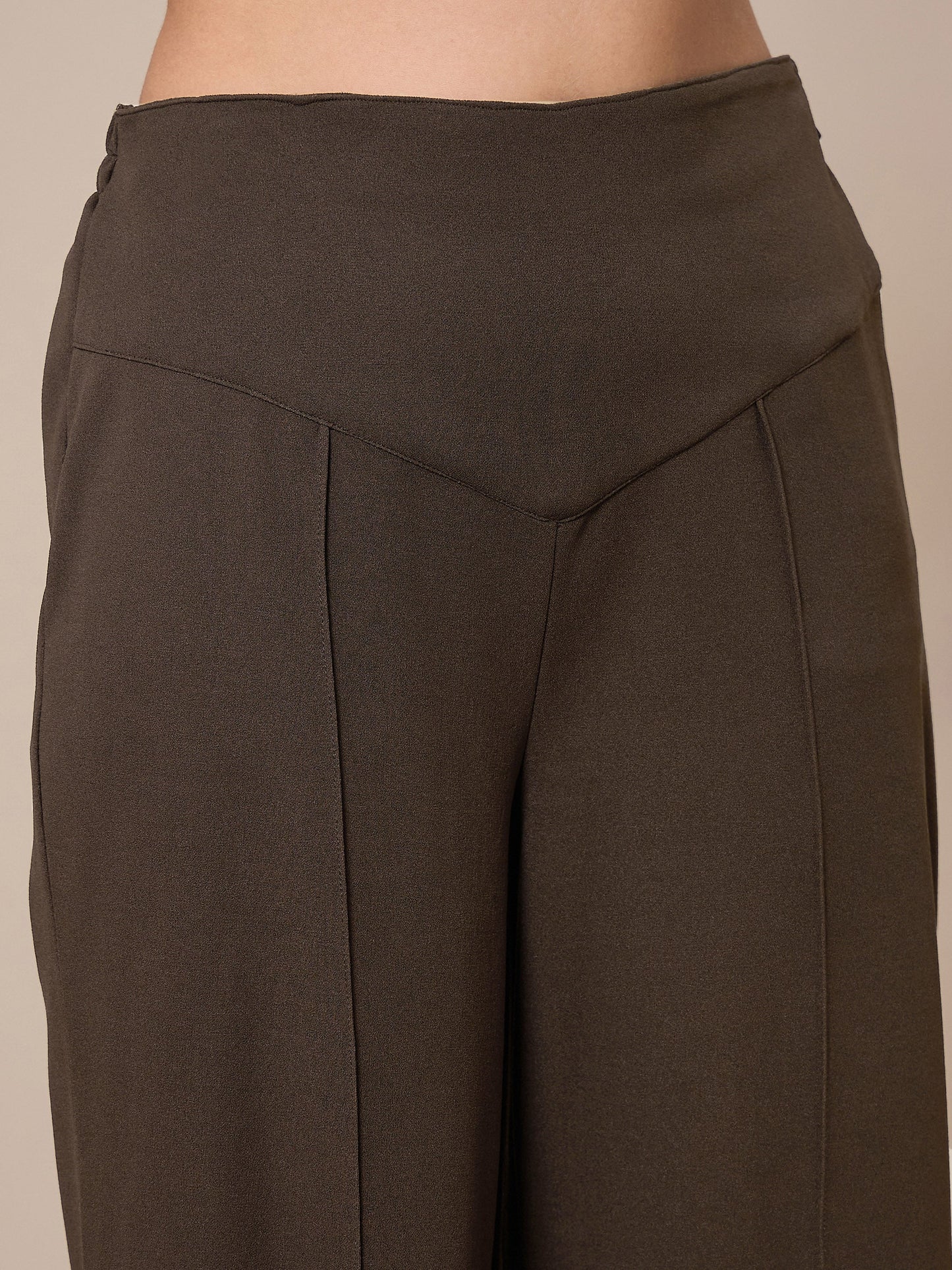 Women's Brown Solid Co-Ord Set