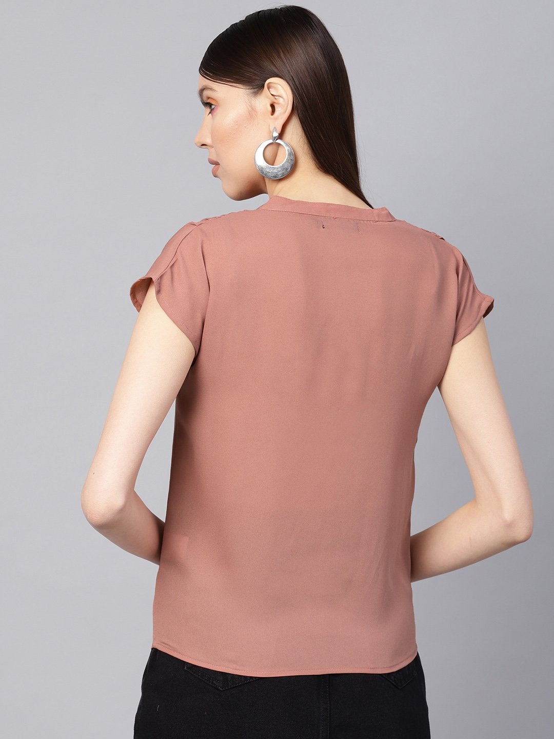 Women's Onion Pink Lace Insert Top