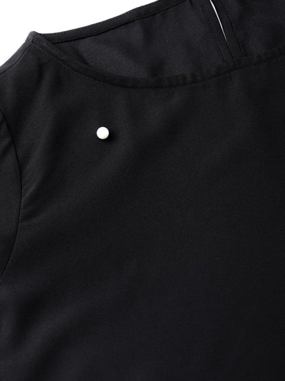 Women's Black Pearl Studded Top