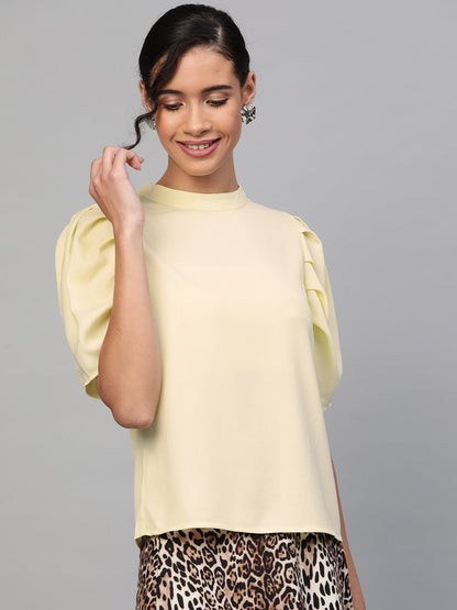 Women's Lemon Back Keyhole Top