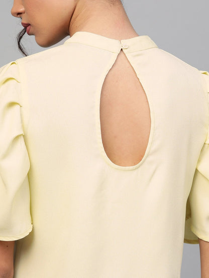 Women's Lemon Back Keyhole Top