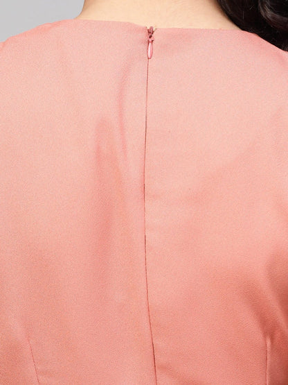 Women's Pink Side Tie-Up Top