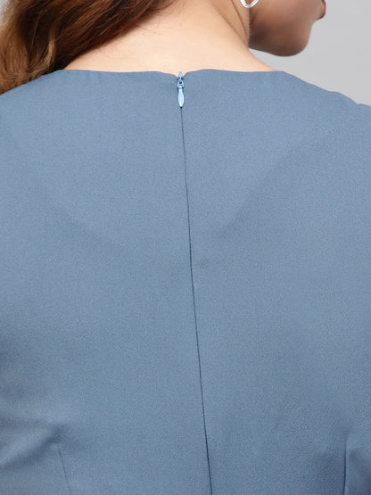 Women's Teal Side Tie-Up Top