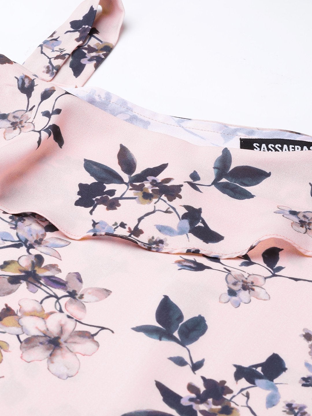 Women's Pink Floral One Strap Top