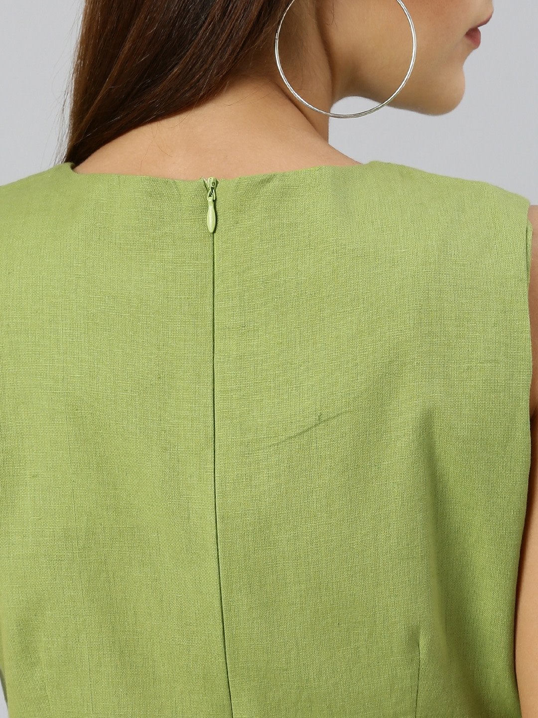 Women's Mint Green Side Knot Sleeveless Top