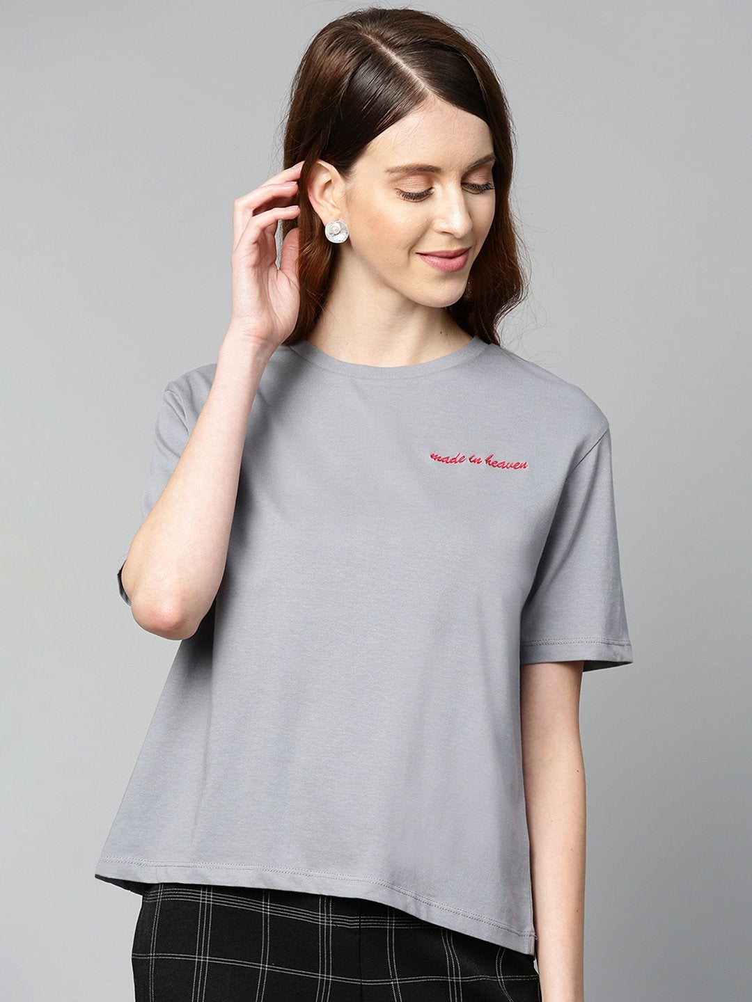 Women's Grey Made-In-Haven T-Shirt