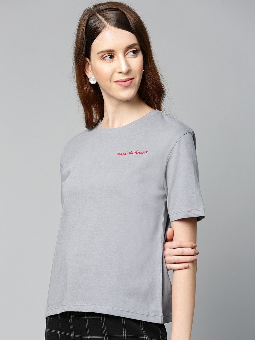 Women's Grey Made-In-Haven T-Shirt