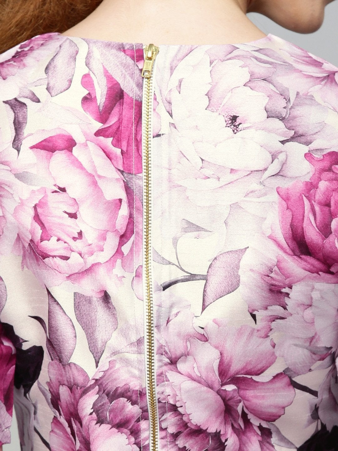 Women's Pink Floral Crop Top