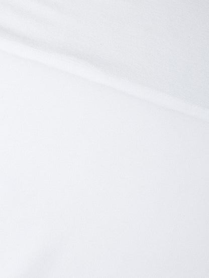 Women's White Side Slit Longline Top