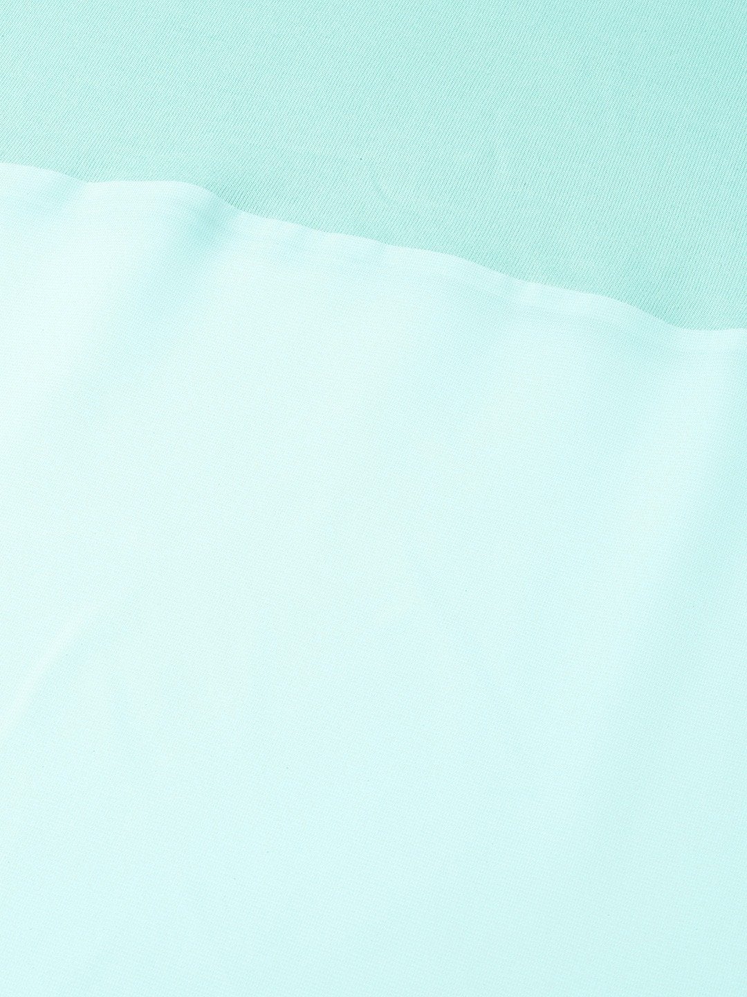 Women's Light Blue Side Slit Longline Top