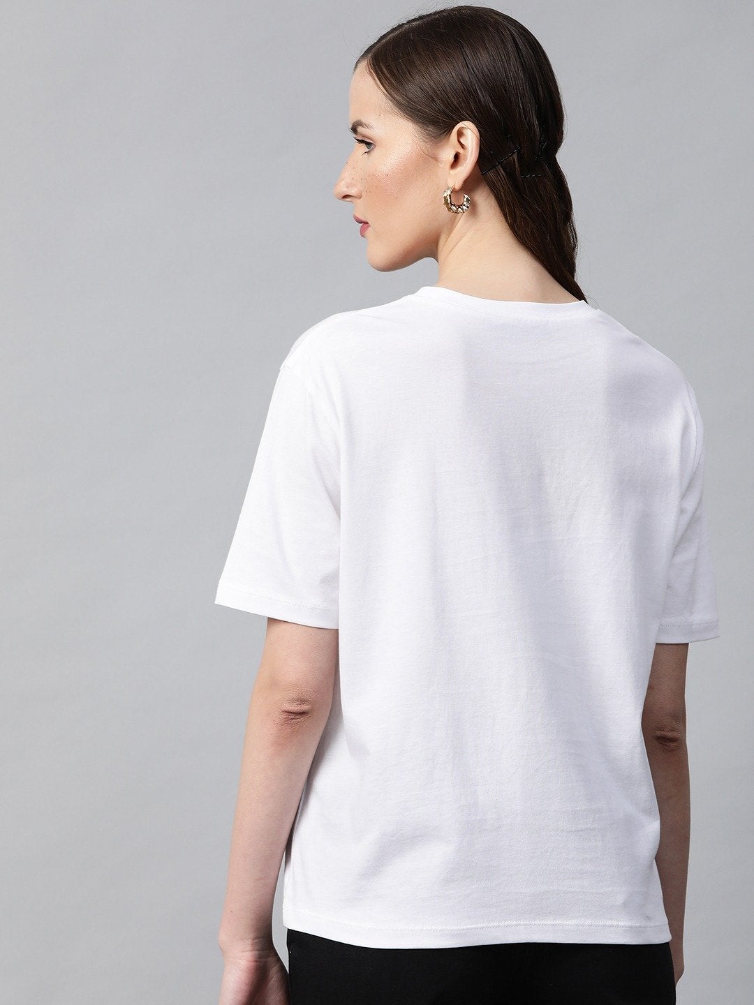 Women's White Love-Print T-Shirt