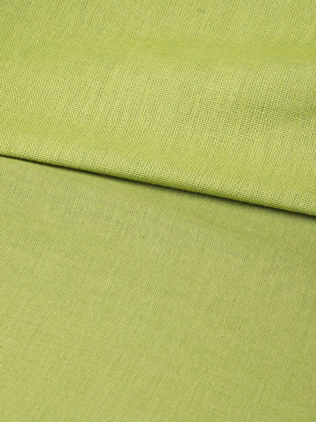 Women's Green Sleeveless Belted Dress