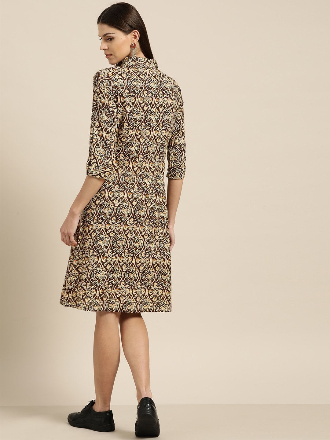 Women's Chocolate Brown Shirt Dress