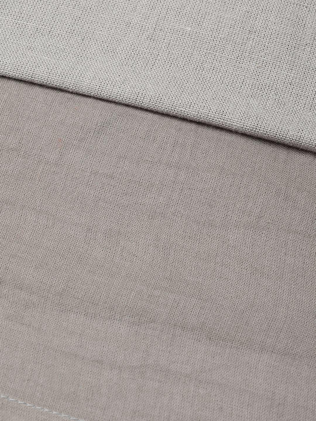 Women's Grey Gathered Patch Pocket Midi Dress