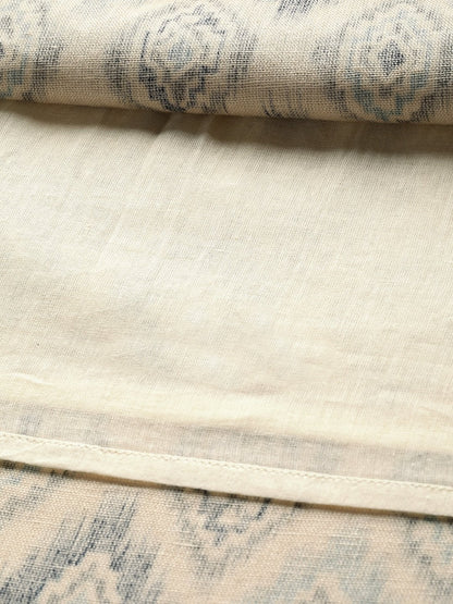 Women's Beige Ikat Patch Pocket Midi Dress