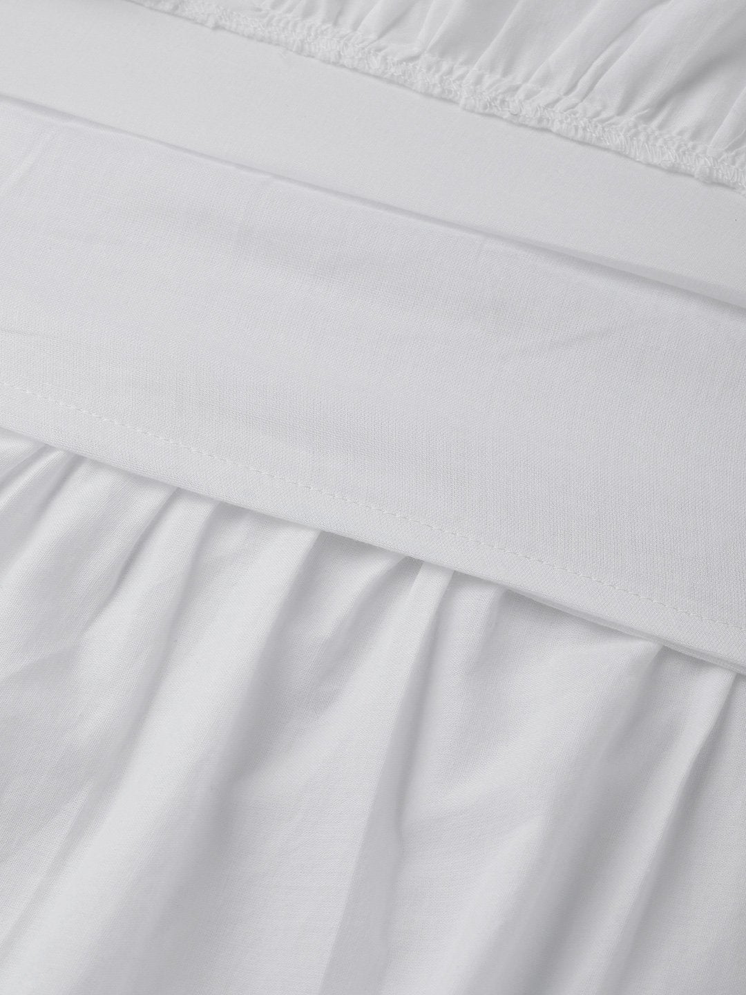 Women's White Off Shoulder Tiered Dress
