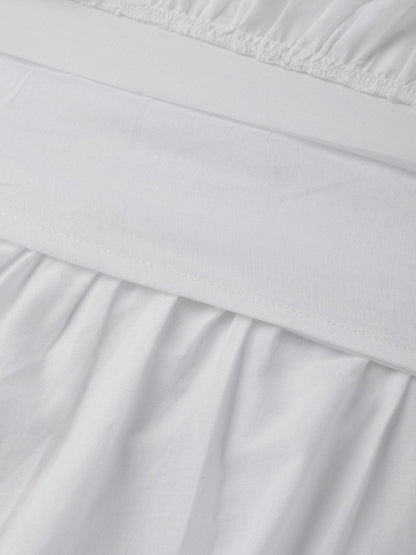 Women's White Off Shoulder Tiered Dress