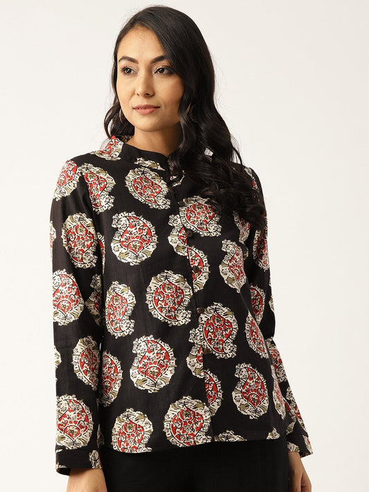 Women's Black Paisely Indie Jacket