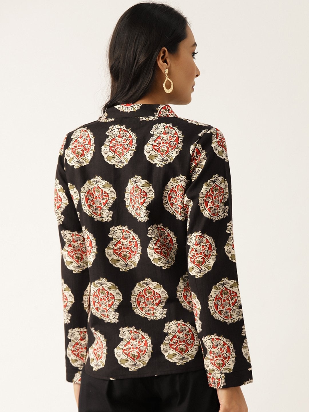 Women's Black Paisely Indie Jacket