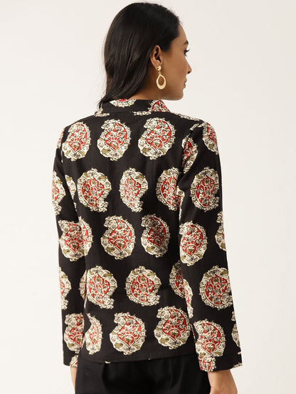Women's Black Paisely Indie Jacket