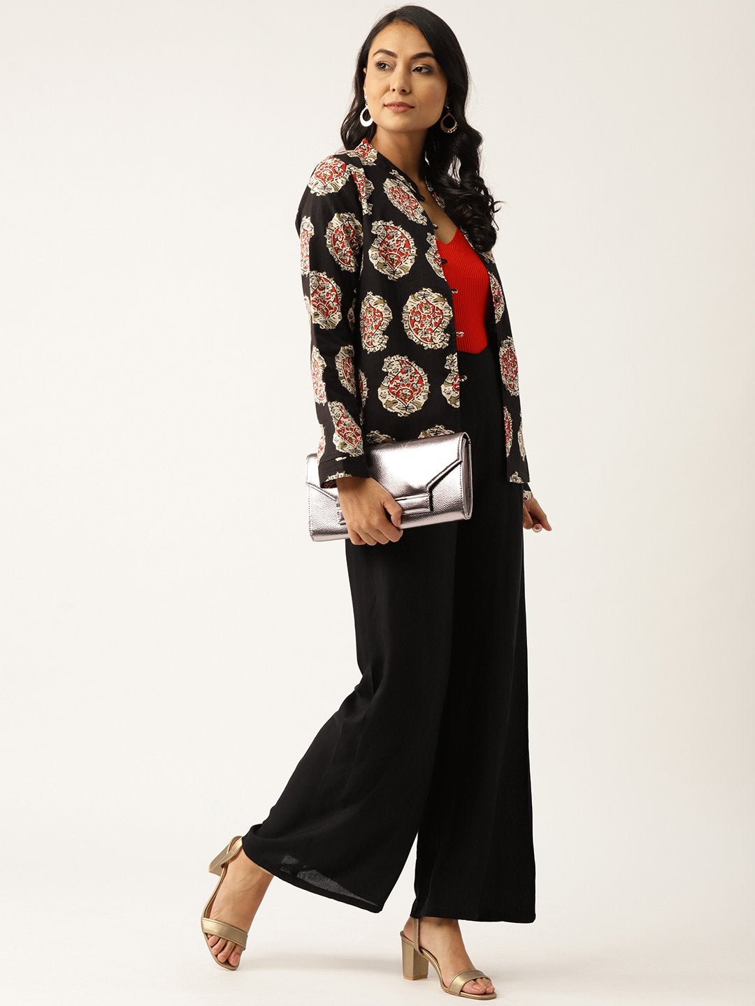 Women's Black Paisely Indie Jacket