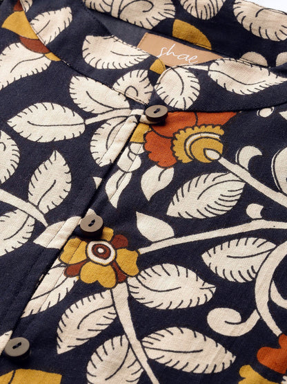 Women's Navy Floral Indie Jacket