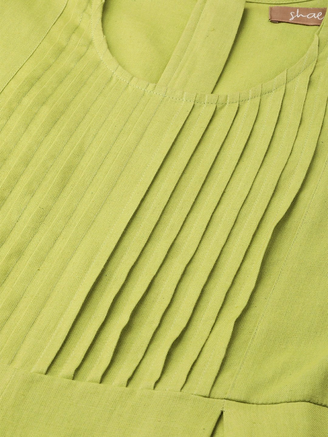 Women's Green Pleated Jumpsuit