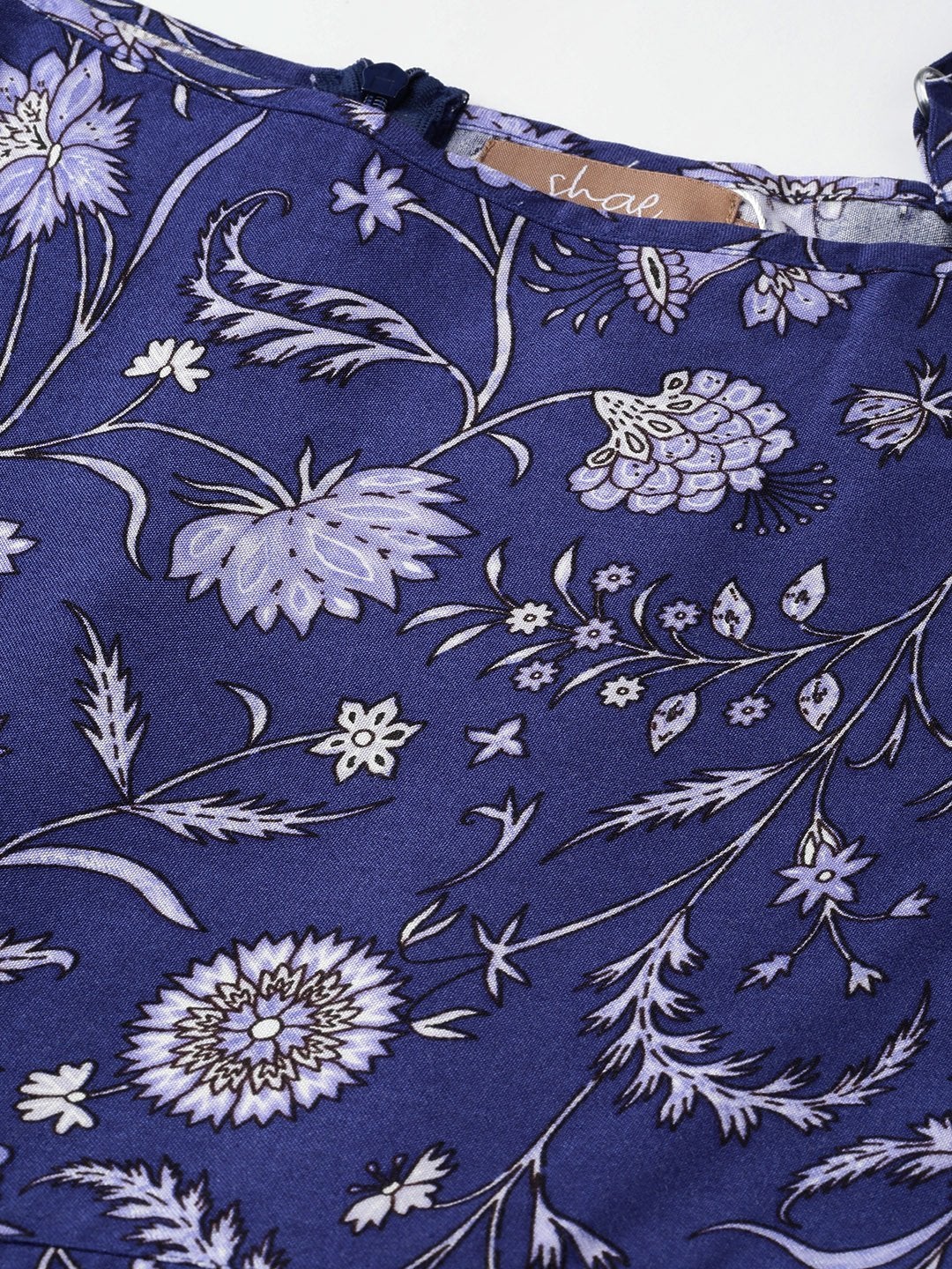 Women's Navy Floral Strappy Jumpsuit