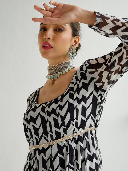 Women's Black Strong Kurta