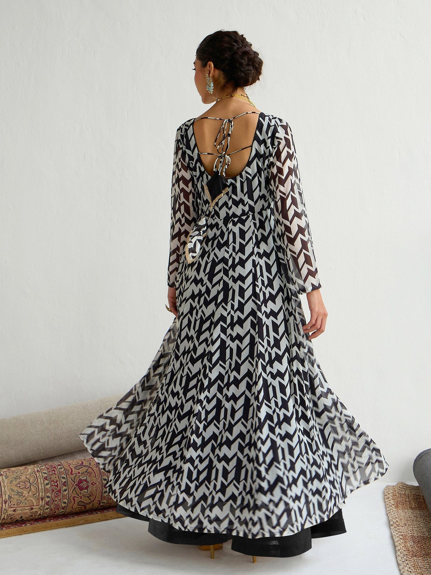 Women's Black Strong Kurta