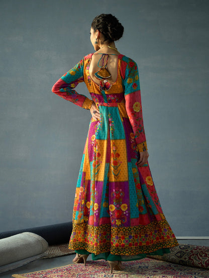 Women's Red Side Cut Kurta