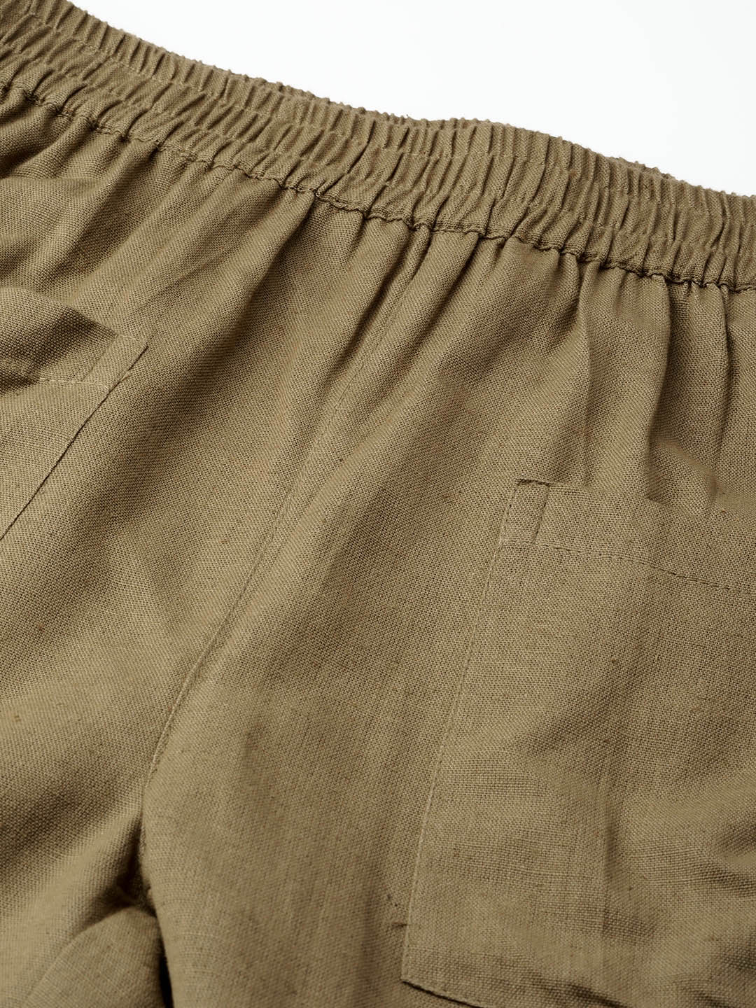Women's Olive Patch Pocket Pants