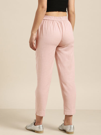 Women's Baked Pink Patch Pocket Pants