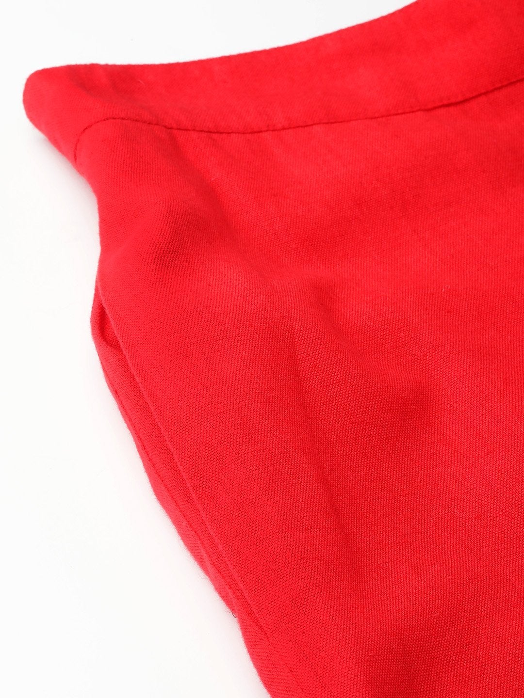 Women's Red Flared Pants