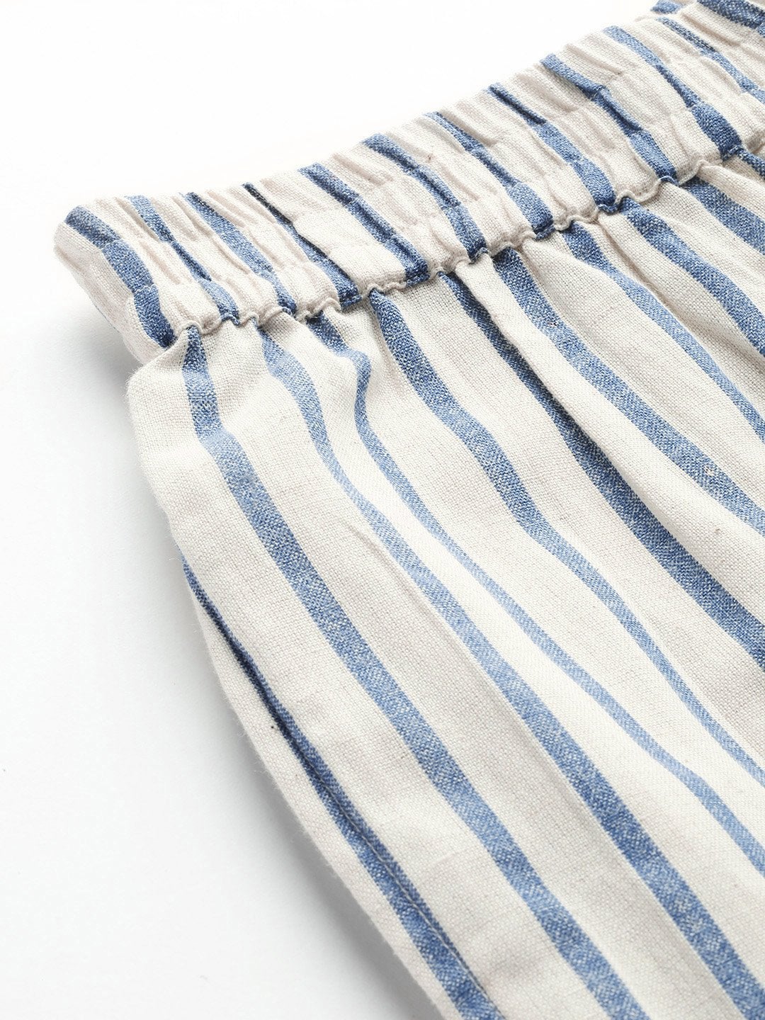 Women's Navy Striped Pants