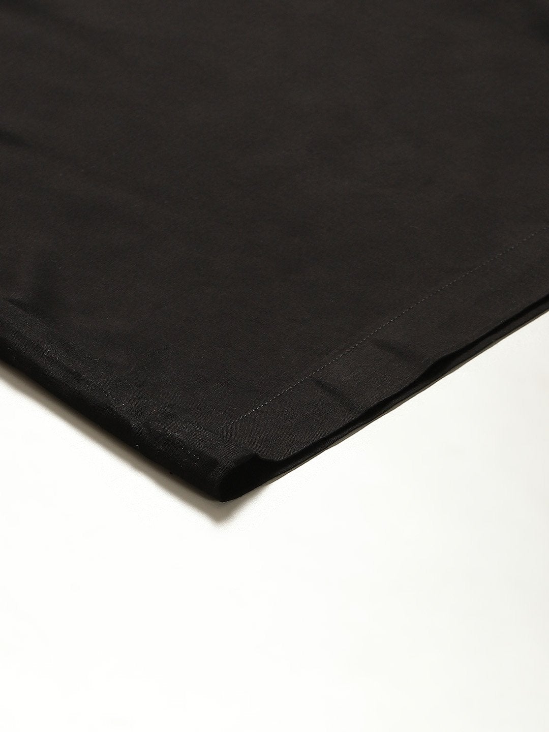 Women's Black Front Button Pleated Culottes
