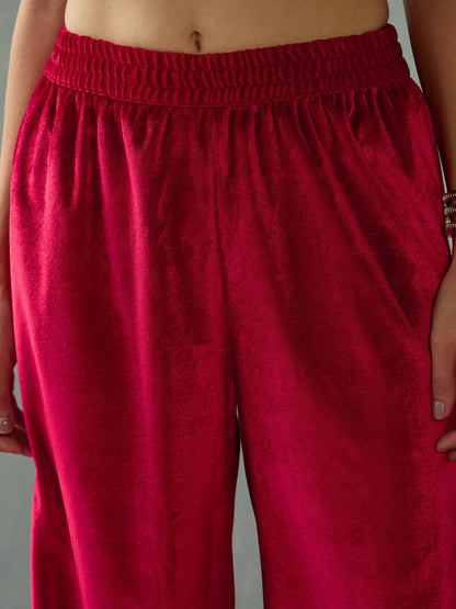 Women's Red Strong Pant