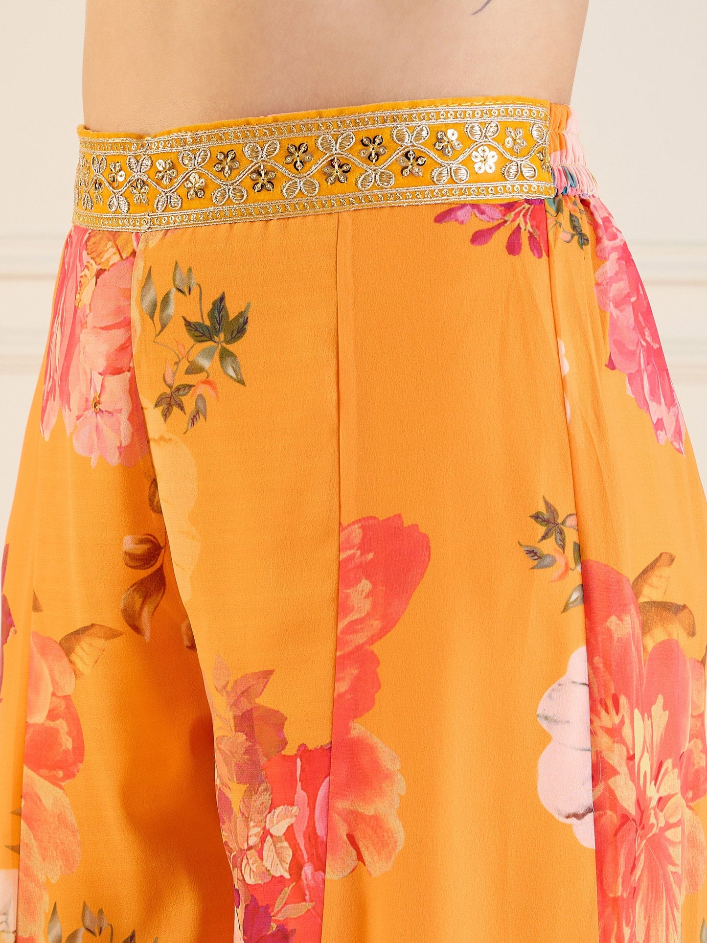 Women's Yellow Floral Co-Ord Set