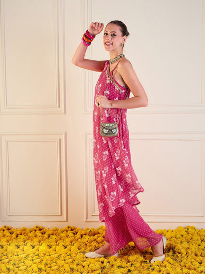 Women's Pink Floral Co-Ord Set