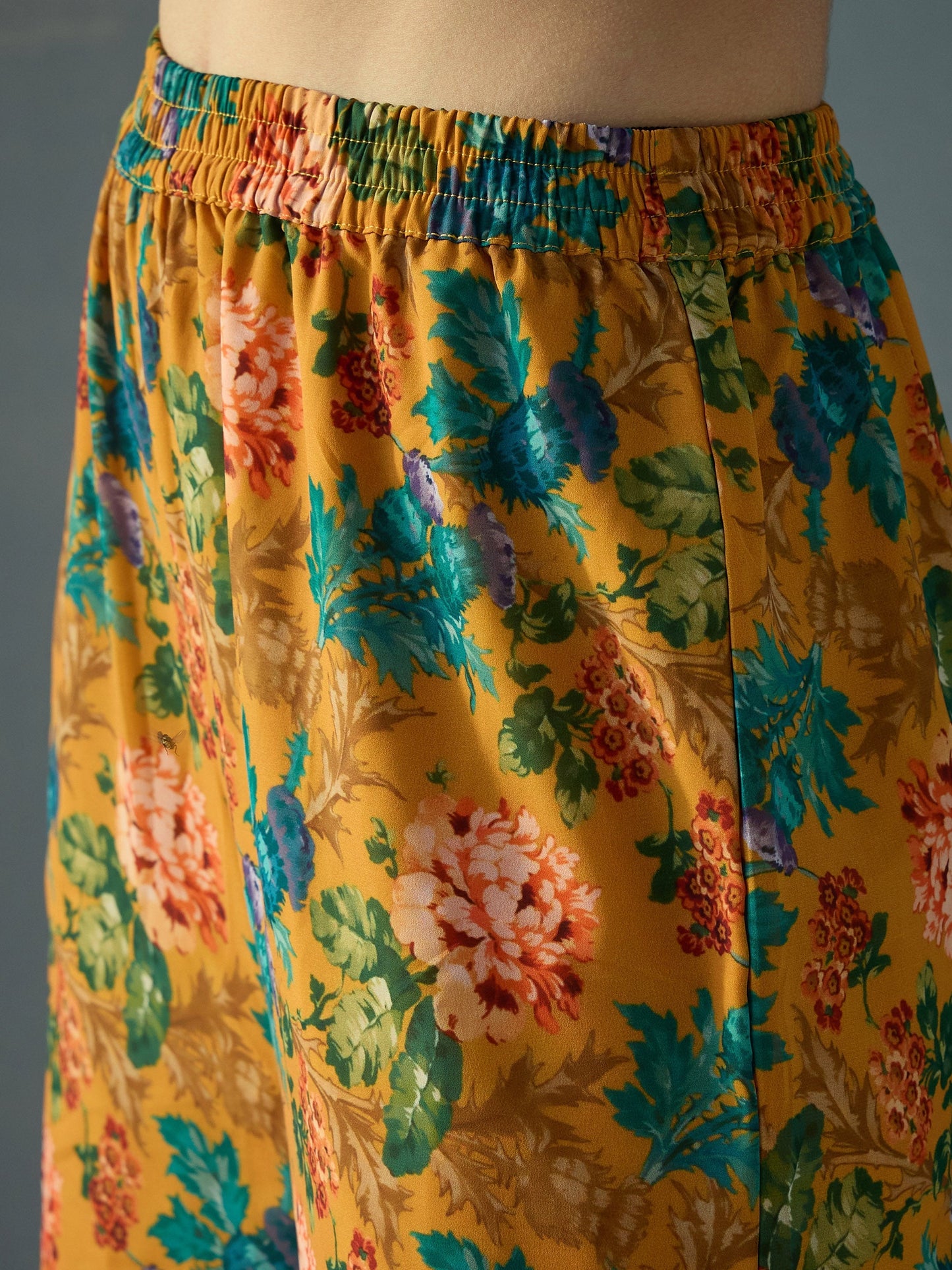 Women's Yellow Floral Co-Ord Set
