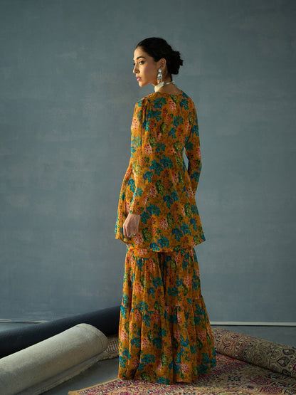 Women's Yellow Floral Co-Ord Set