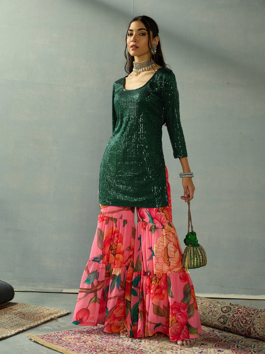 Women's Green Strong Co-Ord Set