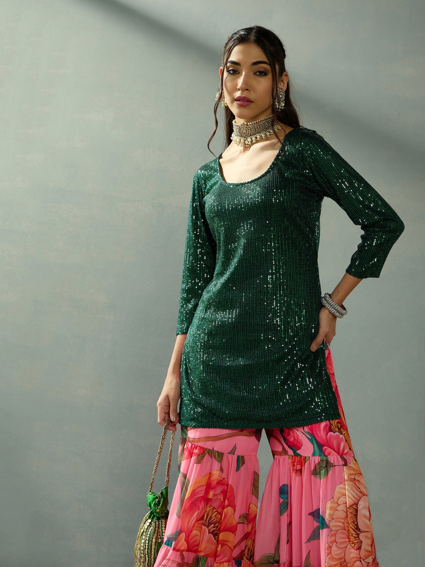 Women's Green Strong Co-Ord Set