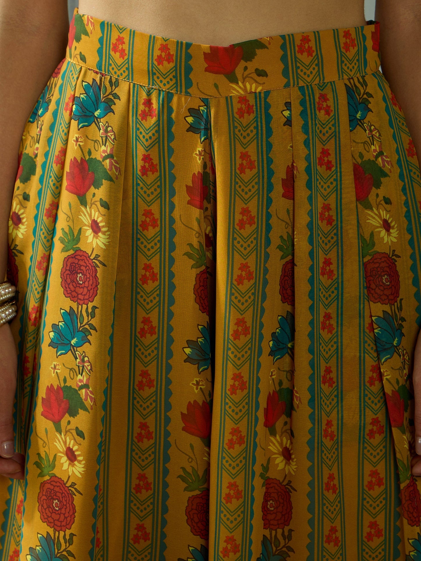 Women's Mustard Floral Co-Ord Set