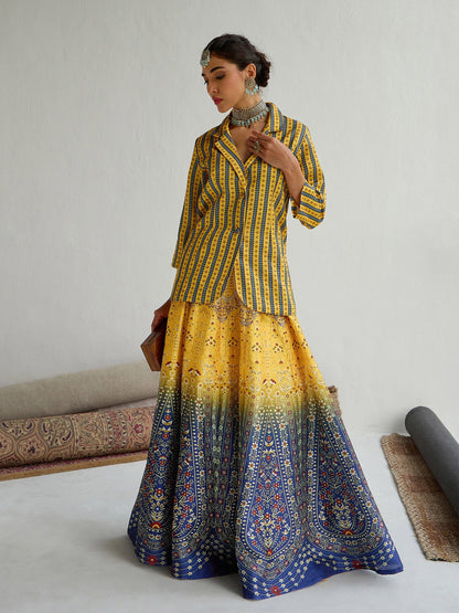 Women's Yellow Floral Co-Ord Set