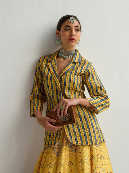 Women's Yellow Floral Co-Ord Set